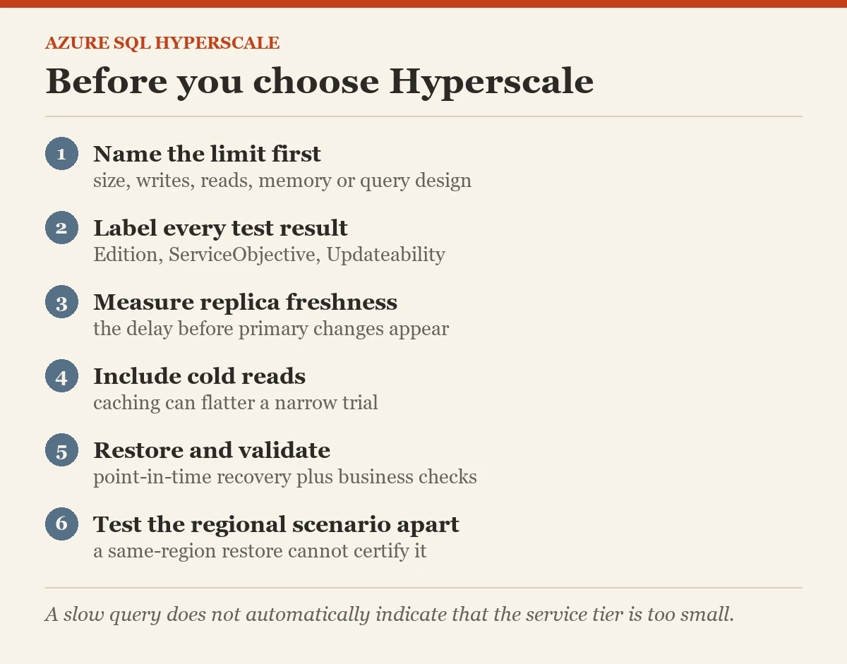 Before you choose Hyperscale: a checklist on the hyperscale