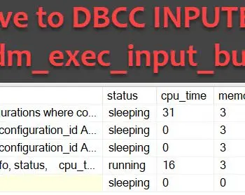 Alternative to dbcc inputbuffer.