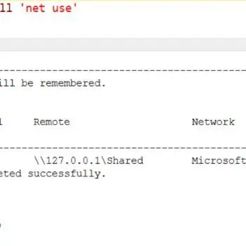 SQL SERVER – xp_cmdshell and Net Use ERROR: The Local Device Name is Already in Use
