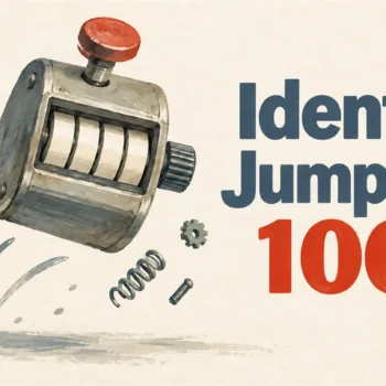 Illustrated cover: Identity Jumps by 1000
