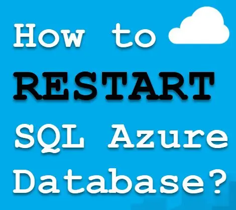 Restart sql azure database?