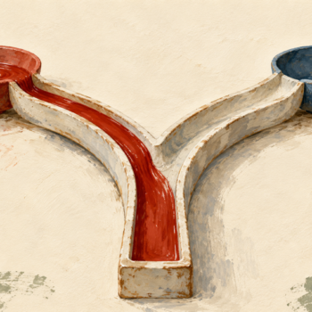 A ceramic channel takes one of two simple paths