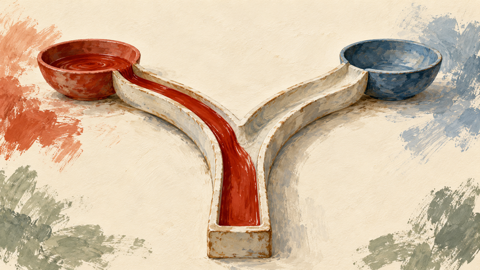 A ceramic channel takes one of two simple paths