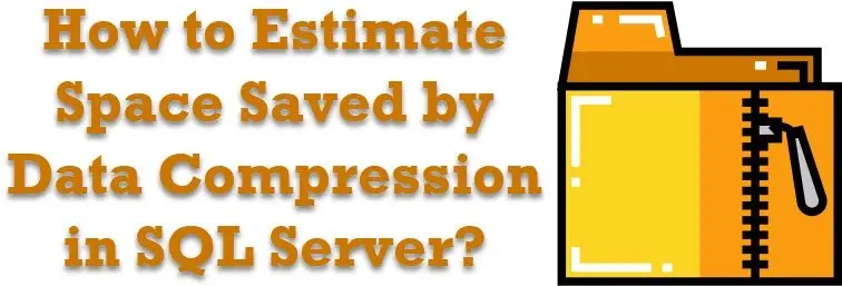 Tool window showing data compression results.