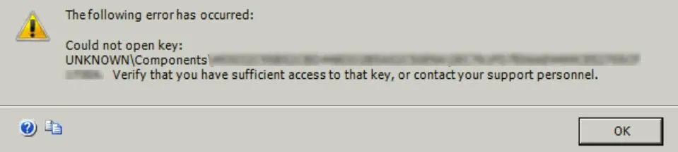 SQL Server Error Message.