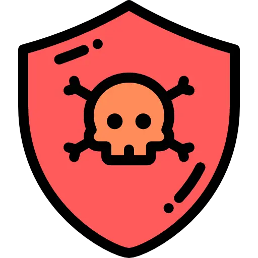 Skull and crossbones icon.