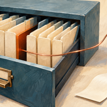 A missing file in an archive leaves a trail to an audit record