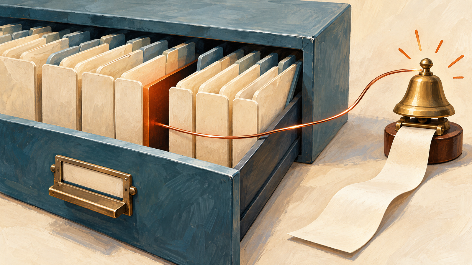 A missing file in an archive leaves a trail to an audit record