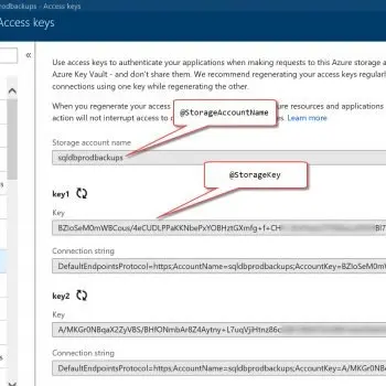 SQL SERVER - Backup to URL - Script to Generate the Create Credential and Backup Command using Access Keys