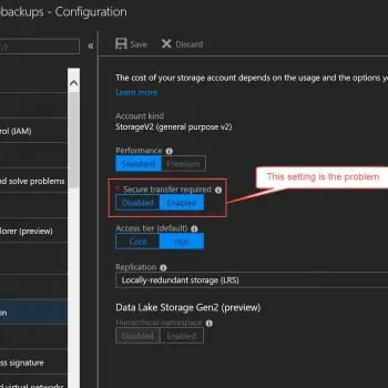 SQL SERVER - Backup to Microsoft Azure Tool - ERROR: Account Verification Failed