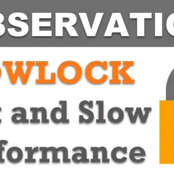 ROWLOCK hint and slow performance.