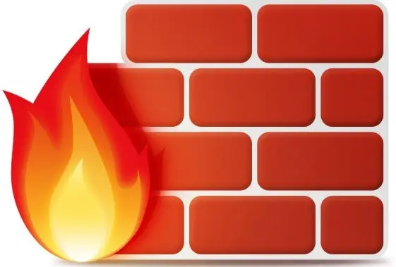 Fire and brick wall.
