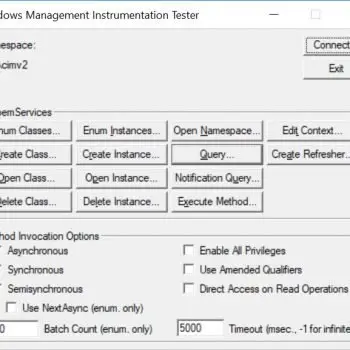 SQL SERVER - WMI Error 0x80041017 - Invalid Query Using WBEMTest