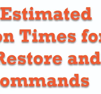 Monitor Estimated Completion Times.