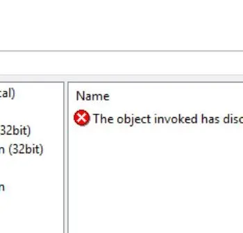 SQL Server Configuration Manager error.