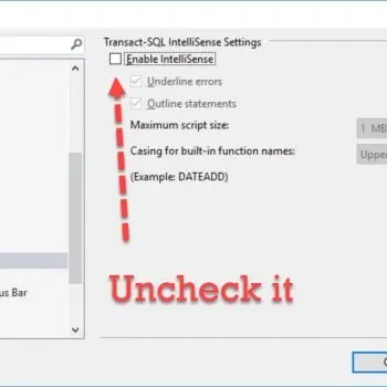 Disable IntelliSense.