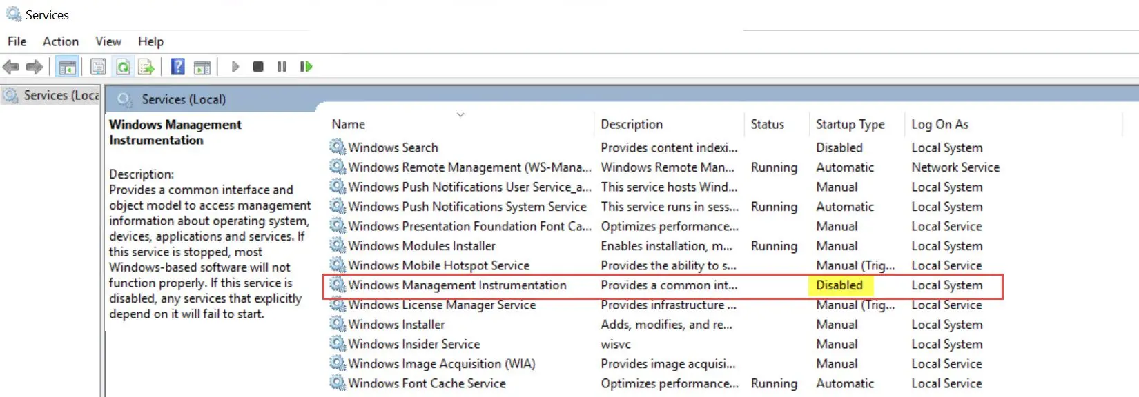 SQL SERVER - Unable to Launch SQL Server Configuration Manager. Error: Cannot Connect to WMI Provider. [0x80070422]