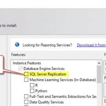 SQL SERVER - Error 21028 : Replication Components are not Installed on This Server