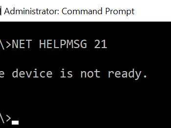 NET HELPMSG.