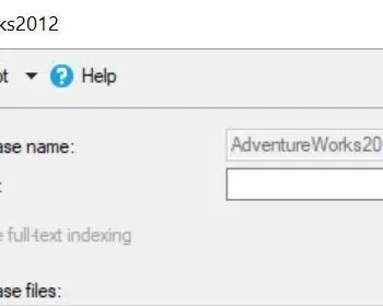 Database Properties - AdventureWorks2012.