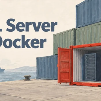 Illustrated cover: SQL Server in Docker