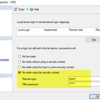 SQL SERVER - FIX: Msg 7416 - Access to the Remote Server is Denied Because No Login-mapping Exists