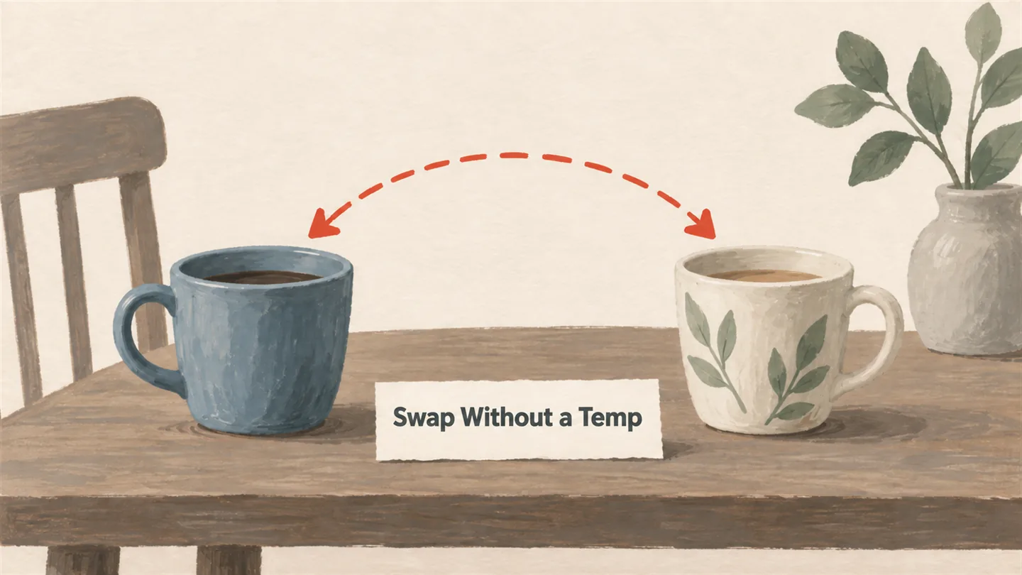Illustrated cover: Swap Without a Temp
