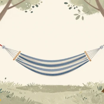 A hammock depends on two firmly connected supporting trees