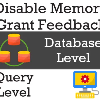 disable query feedback