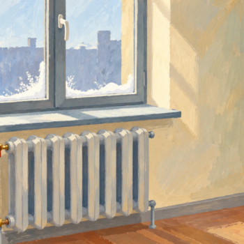 A local radiator valve adjusts heat for one room