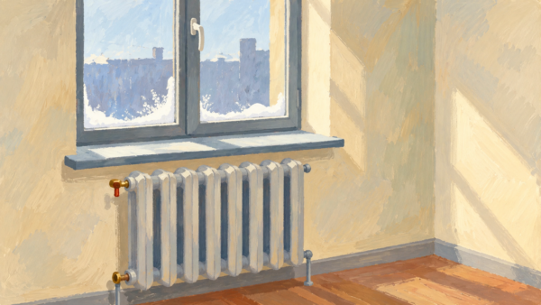 A local radiator valve adjusts heat for one room