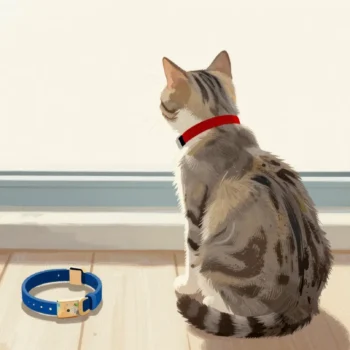 A cat with a new collar remains the same cat, beside its old collar