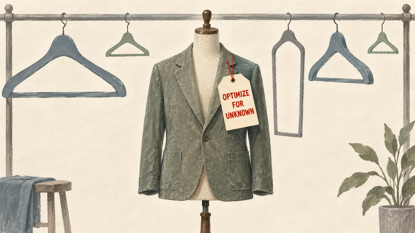 Illustrated cover: OPTIMIZE FOR UNKNOWN
