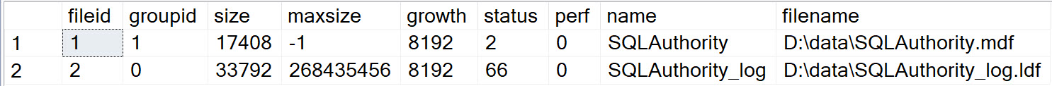 Original option1 lists file IDs sizes names and paths