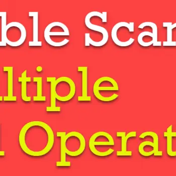 single table scan
