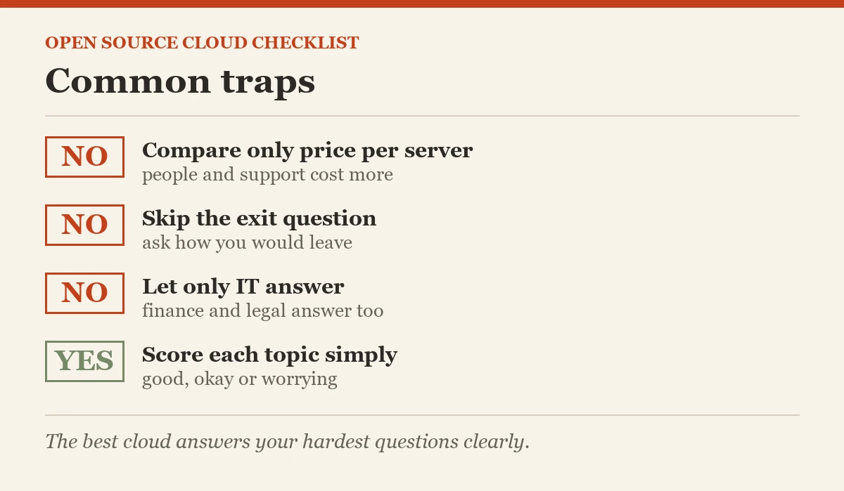 Glance card: Checklist for the Best Open Source Cloud