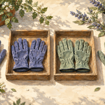 Paired gloves sit in trays while unmatched gloves remain outside on both sides