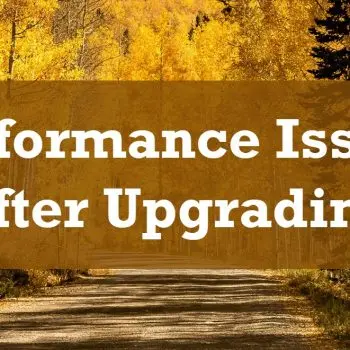 After Upgrading