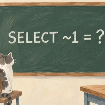 Illustrated cover: SELECT ~1 = ?