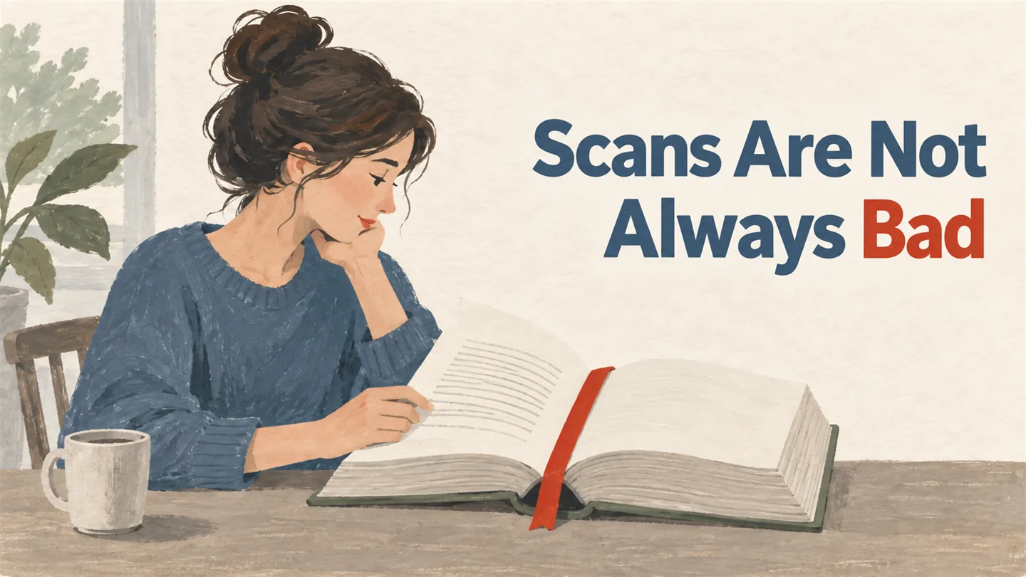 Illustrated cover: Scans Are Not Always Bad