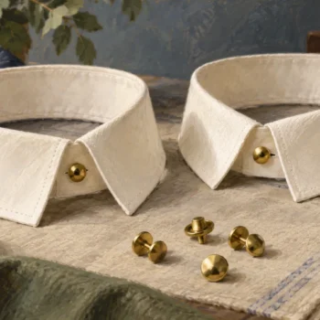 Detachable collars with a single chosen stud fitted to each collar