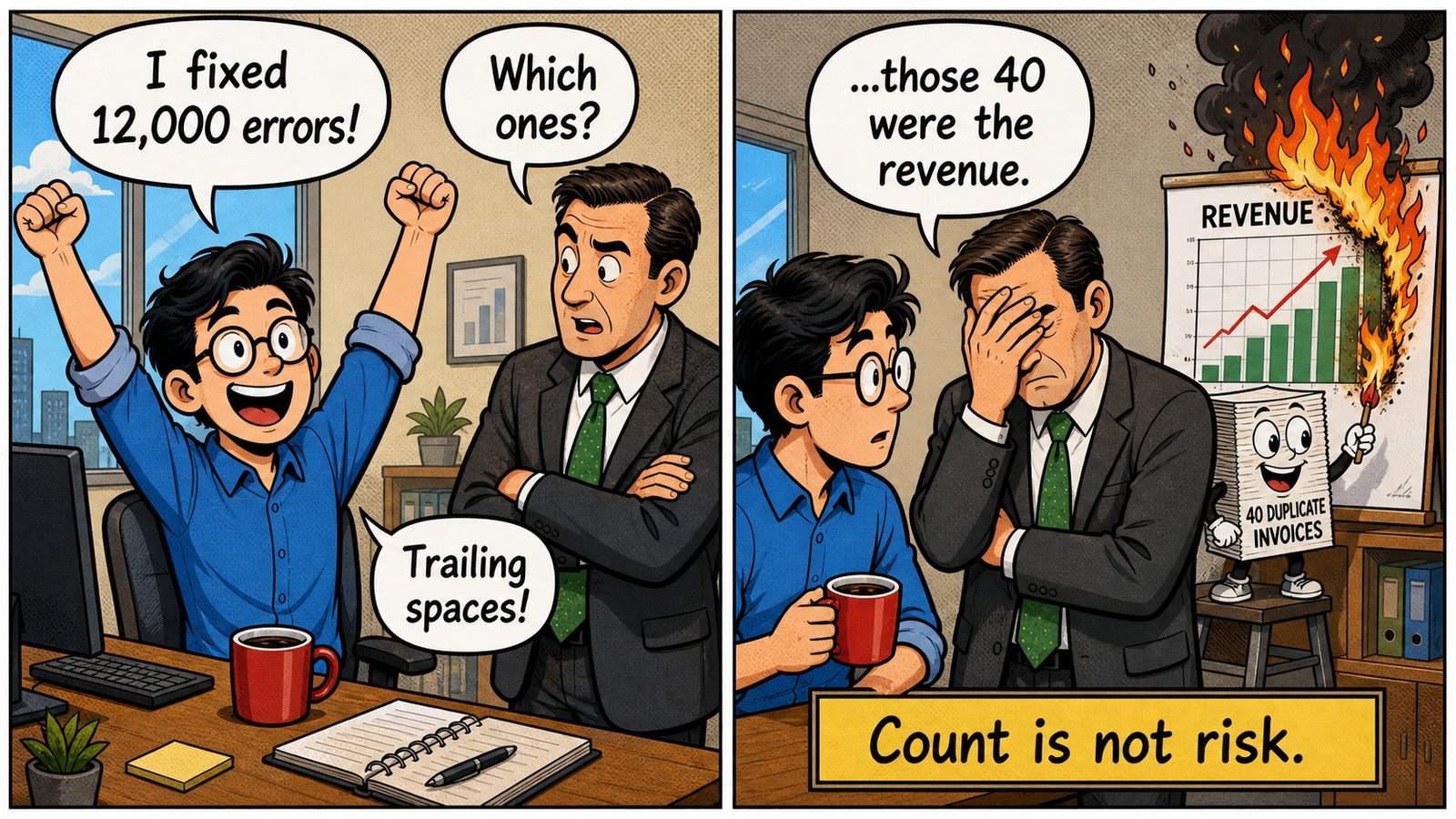 Data Quality and Observability: A Field Guide in Six Parts dqo-comic-count-is-not-risk 