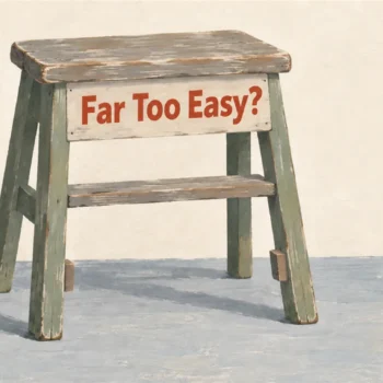 Illustrated cover: Far Too Easy?