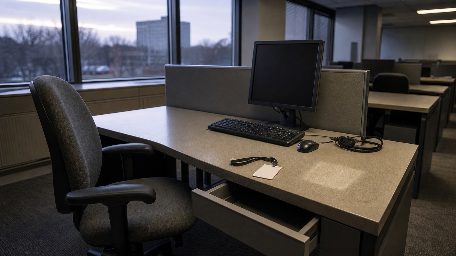They Finished the AI Training. Eleven Days Later, the Job Was Gone empty-office-desk They Finished the AI Training. Eleven Days Later, the Job Was Gone empty-office-desk