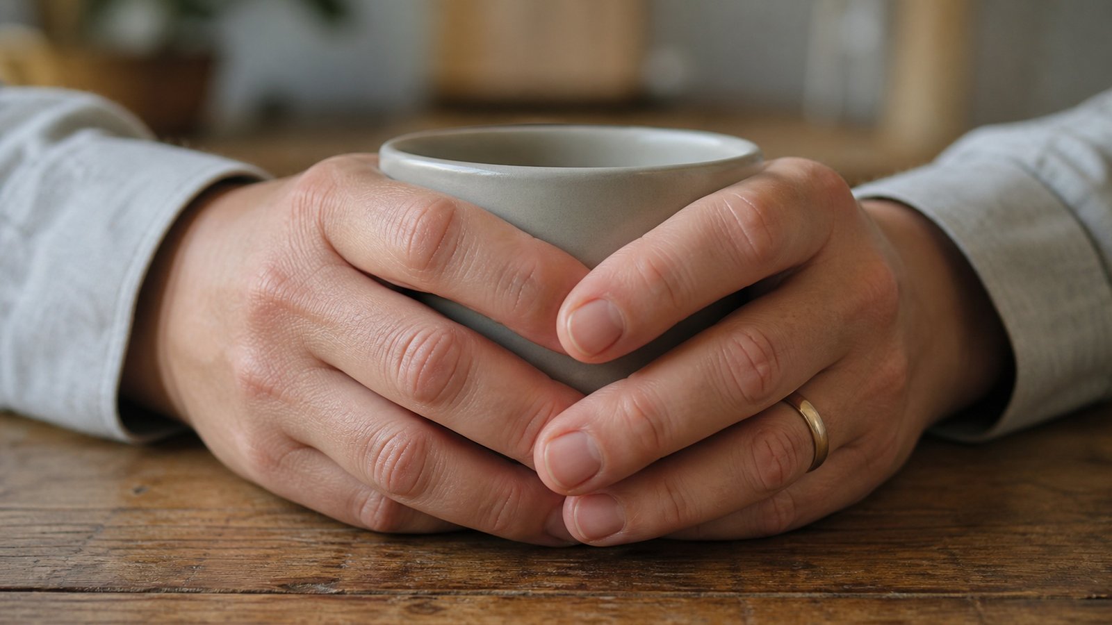 They Finished the AI Training. Eleven Days Later, the Job Was Gone hands-around-mug They Finished the AI Training. Eleven Days Later, the Job Was Gone hands-around-mug