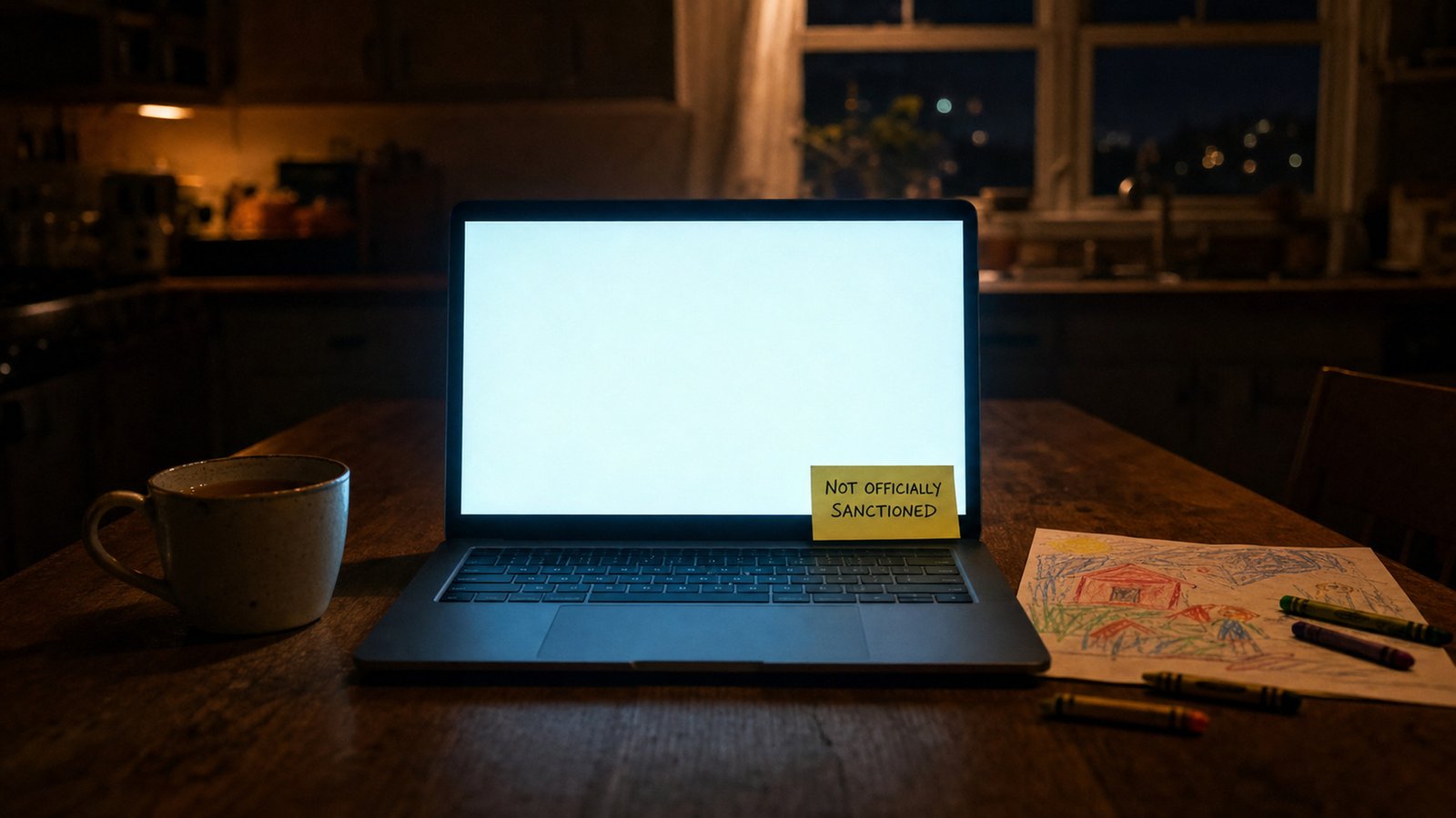 AI Training at Work: Nobody Is Coming kitchen-table-laptop 