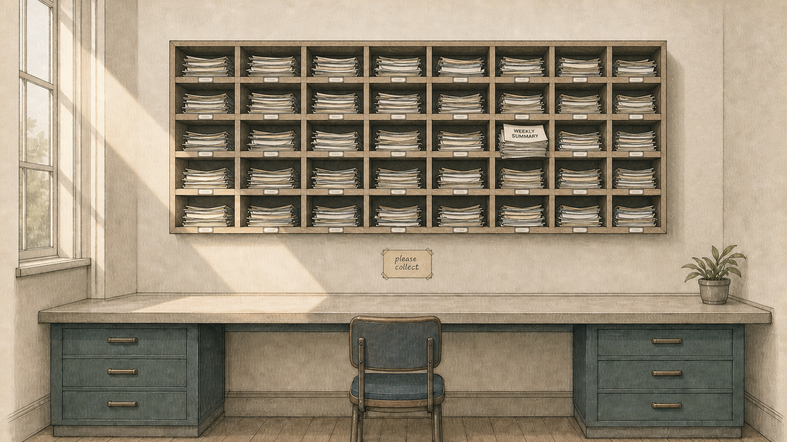 The Job That Was Never There the-uncollected-pigeonholes 