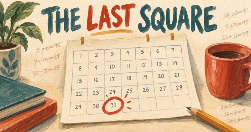 A paper calendar with the last day of the month circled in red.