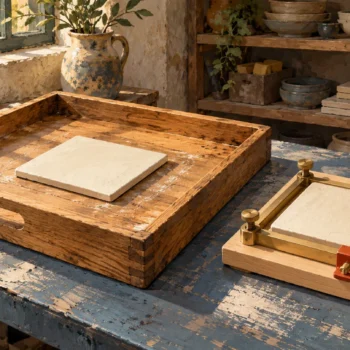 Two temporary tile workspaces have different physical boundaries and one tile in each.