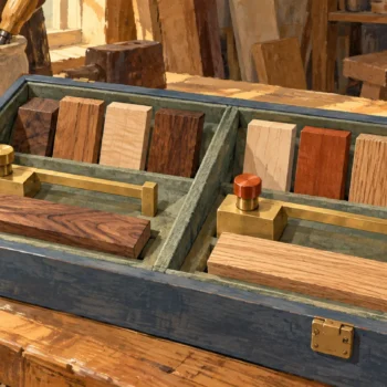 Each sample group is compared with its own local measuring jig.